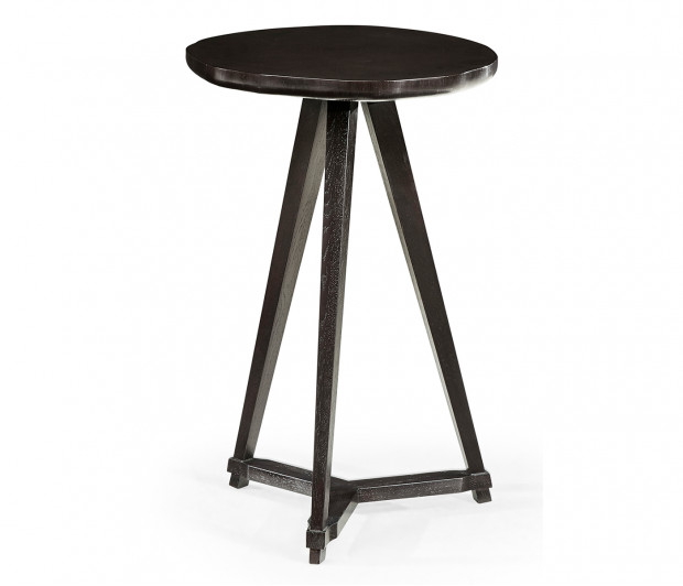 Circular Black Mocha Oak & Oyster Side Table Circular Black Mocha Oak & Oyster Side Table
