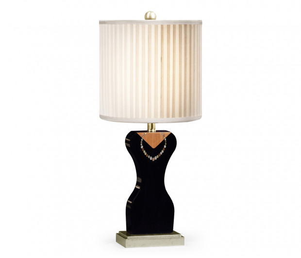 Coco's String of Pearls and Little Black Dress Lamp Coco's String of Pearls and Little Black Dress Lamp
