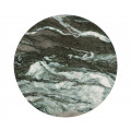 Round Faux Black & Grey Marble Wine Table