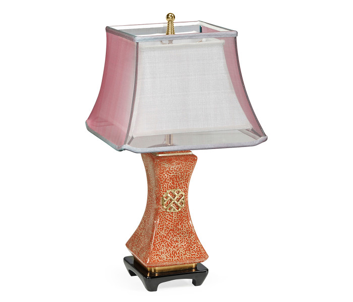 Urban Zen Scarlet Eggshell Table Lamp