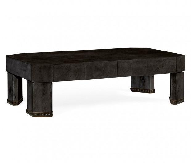 Rectangular Oyster Black Mocha Oak Coffee Table Rectangular Oyster Black Mocha Oak Coffee Table
