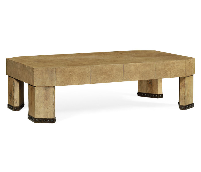 Rectangular Oyster Coffee Table in Natural Washed Oak