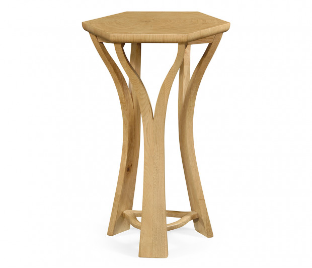 Architectural Hexagonal Oyster Lamp Table Architectural Hexagonal Oyster Lamp Table