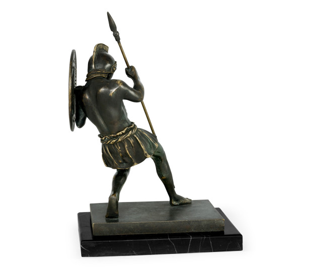 Pair of Dark Bronze Combatant Bookends