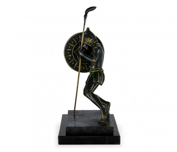 Pair of Dark Bronze Combatant Bookends