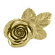 Polished Brass Blooming Rose