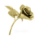 Polished Brass Blooming Rose