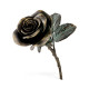 Antique Dark Bronze Blooming Rose