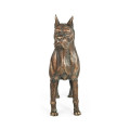 Copper Toned Bronze Boxer Dog