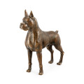 Copper Toned Bronze Boxer Dog