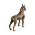 Copper Toned Bronze Boxer Dog