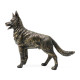 Antique Dark Bronze German Shepherd Dog