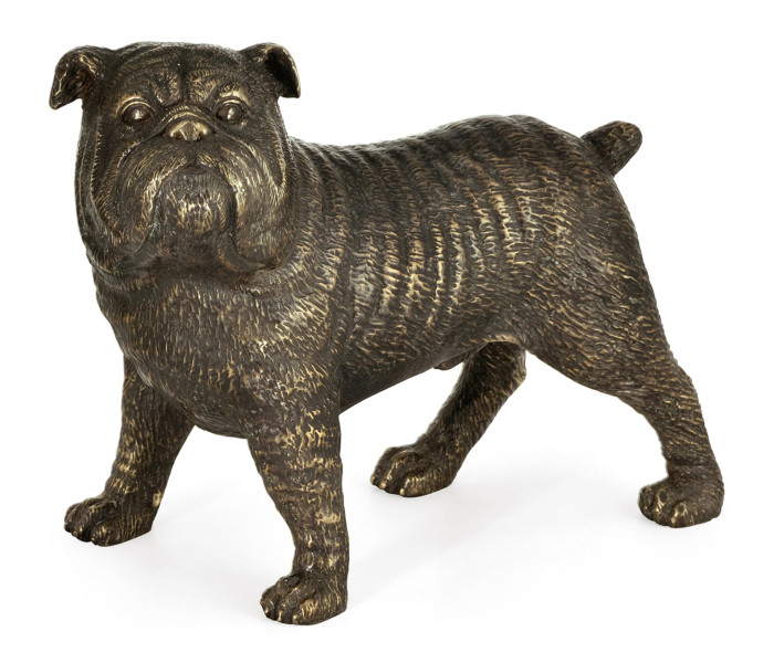 Antique Dark Bronze Bulldog