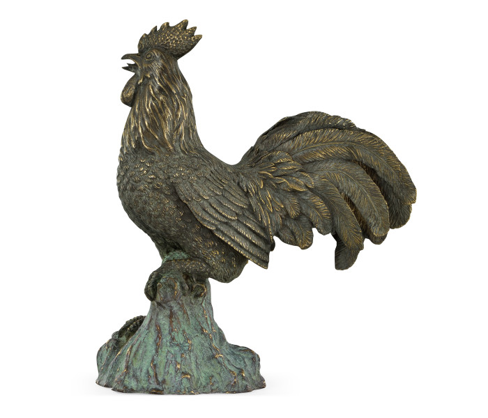 Antique Dark Bronze Rooster