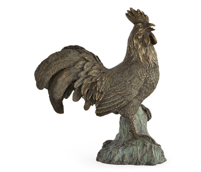Antique Dark Bronze Rooster