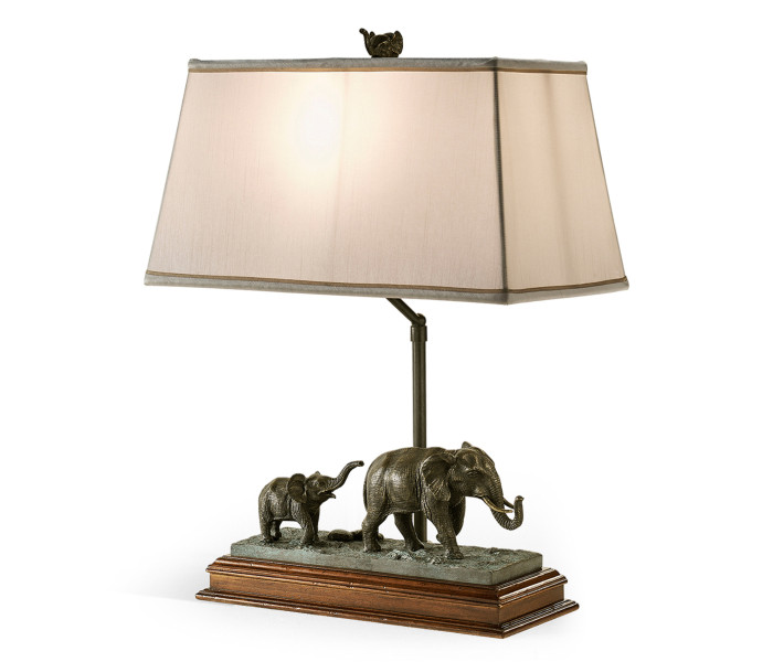 The elephant table lamp (Left)