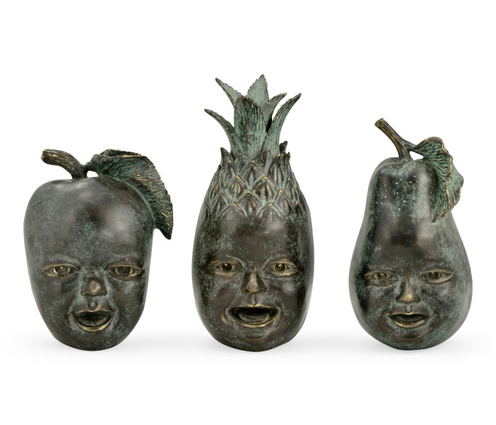 Dark Bronze Fruit & Children'S Faces