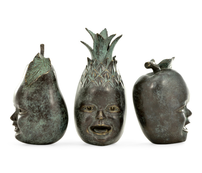 Dark Bronze Fruit & Children'S Faces