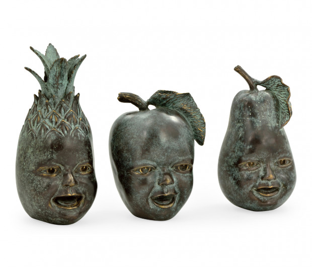 Dark Bronze Fruit & Children'S Faces