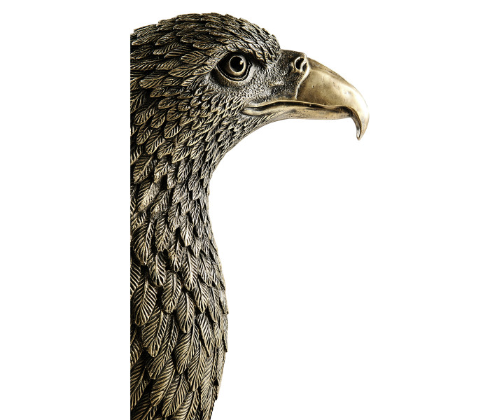 Anitque Dark Bronze Bald Eagle Head