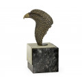 Anitque Dark Bronze Bald Eagle Head