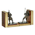 Pair of Antique Dark Bronze Roman Gladiator Bookends