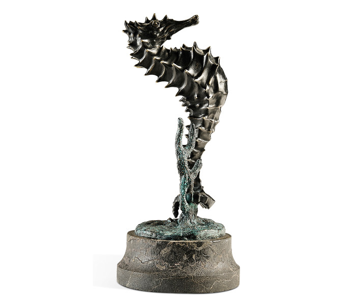 Antique Dark Bronze Seashorse
