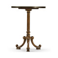 Brown Mahogany Lamp Table with Brass Moulding