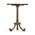 Brown Mahogany Lamp Table with Brass Moulding