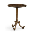 Brown Mahogany Lamp Table with Brass Moulding