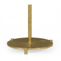 Small Round Dark Santos & Brass Wine table