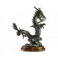 Dark Bronze Dragon Statue