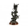 Dark Bronze Dragon Statue