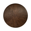 Round Dark Santos & Brass Centre Table