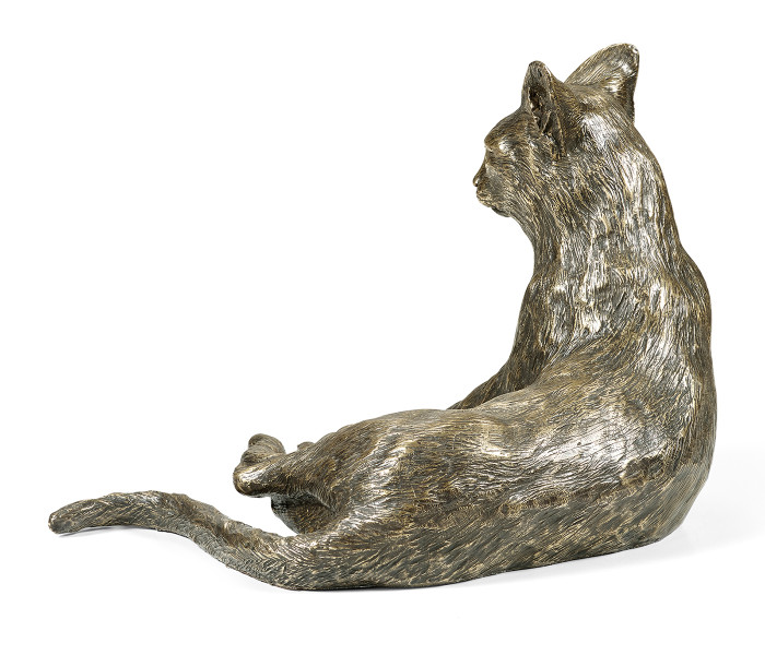 Antique Dark Bronze Cat