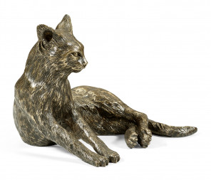 Antique Dark Bronze Cat