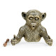 Antique Dark Bronze Monkey Tissue Paper Holder
