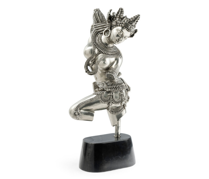 Antique Stainless Steel Dancing Celestial Deity