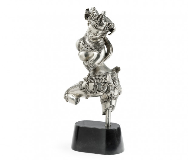 Antique Stainless Steel Dancing Celestial Deity Antique Stainless Steel Dancing Celestial Deity