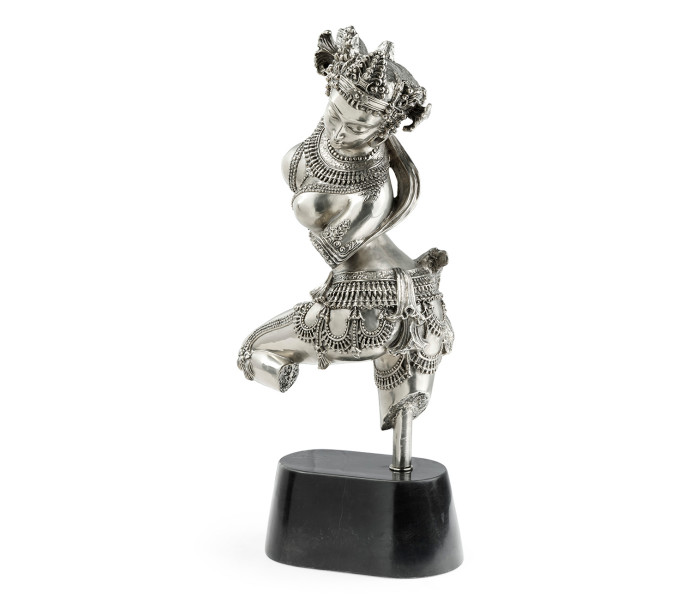 Antique Stainless Steel Dancing Celestial Deity