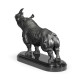 Antique Stainless Steel Rhino
