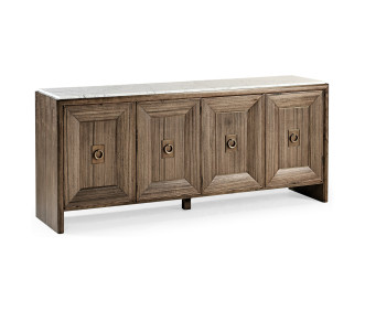 Hamilton White Marble Credenza