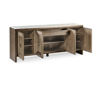 Hamilton White Marble Credenza