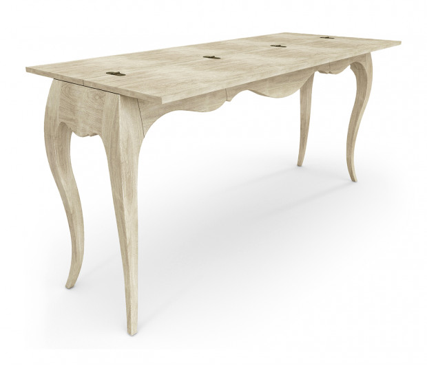 Disk Flip Top Console Table