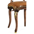 Sheraton Style Burl Walnut Oval Back Side Chair
