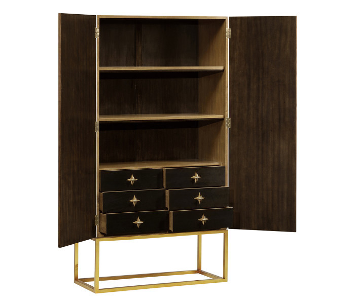 Four-Point Star 3D Geometric Cabinet
