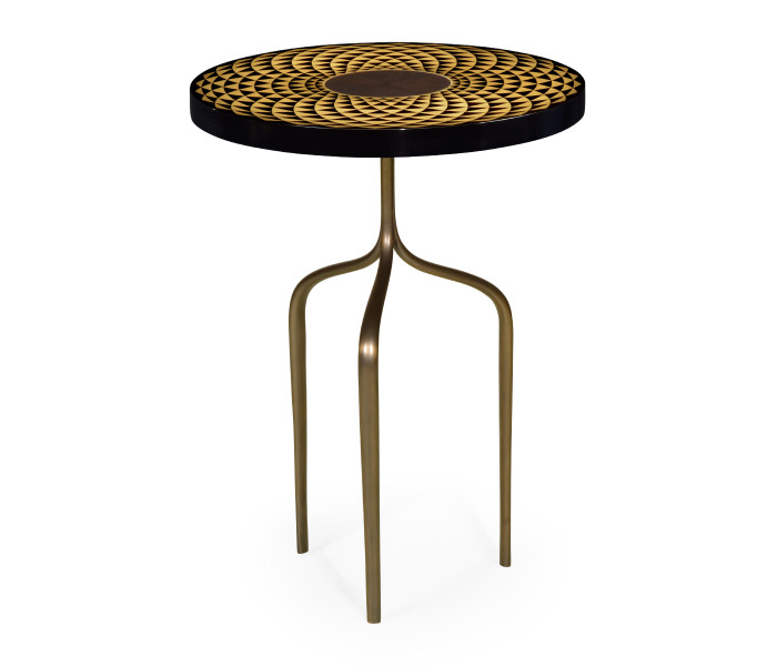 Helical Wine Table with Tripod Base