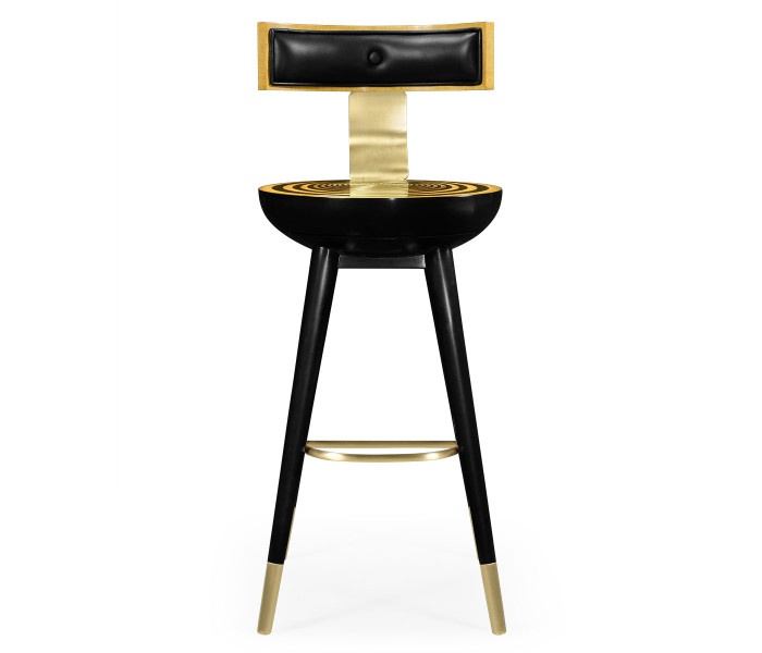 Swivel Bar Stool with Back Support