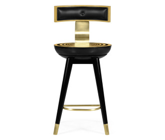 Swivel Counter Stool With Back Support
