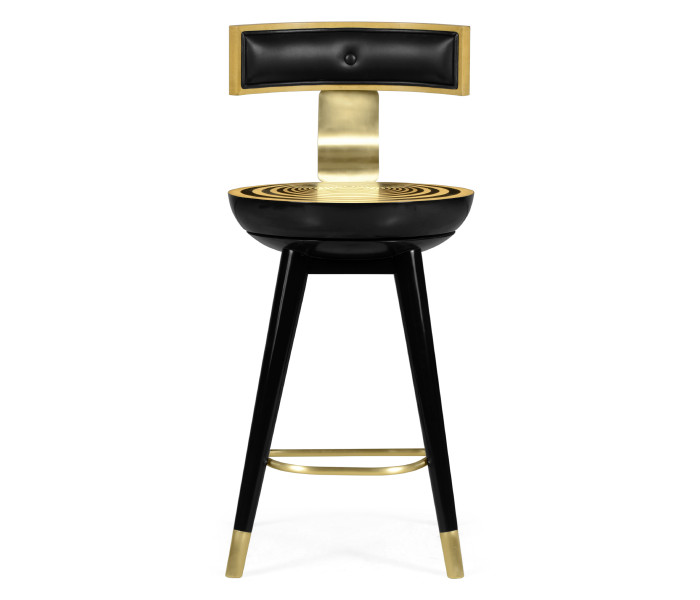 Swivel Counter Stool with Back Support